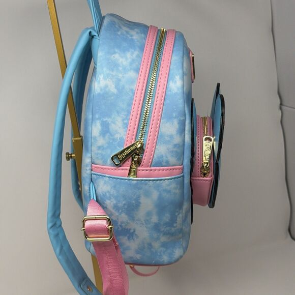 Disney Parks Loungefly Disney Eats Macaron Mini Backpack Blue Pink Vaulted main image 14